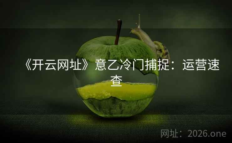 《开云网址》意乙冷门捕捉：运营速查