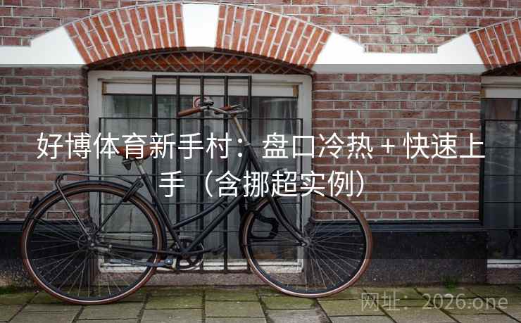 好博体育新手村:盘口冷热 + 快速上手(含挪超实例) 第2张 好博体育新手村:盘口冷热 + 快速上手(含挪超实例) 第2张